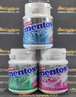 آدامس منتوس وایت قوطی 60 گرم Mentos