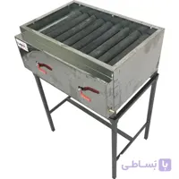 کباب پز استیل حسینی مدل مهر ا ابعاد : 40 × 60 سانتی متر