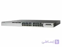 سوئیچ شبکه 24 پورت سیسکو WS-C3750X-24T-S ا cisco switch 3750x24-T-S