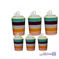 ست پاسماوری و جا ادویه 7 پارچه آیسل مدل 204