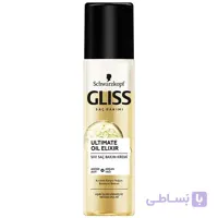 اسپری دوفاز موی آسیب دیده و حساس گلیس مدل Oil elixir