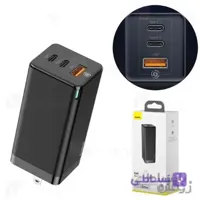 شارژر دیواری بیسوس Baseus GaN Mini Quick Travel Charger C+C+A PD3.0 QC4 Plus 65W CCGAN-A01