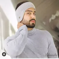هدبند و گوش گیر مردانه بافت زمستانه w2 مشکی