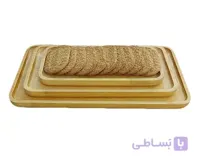 دیس پذیرایی مستطیل اوک سایز بزرگ