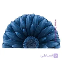 پادری نیم دایره گل داوودی آبی زرباف