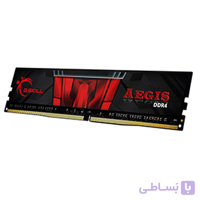 مشخصات ،قیمت و خرید رم دسکتاپ DDR4 جی.اسکیل مدل Aegis ظرفیت ۸ گیگابایت ا RAM DDR4 GSKILL MODEL Aegis -8GB