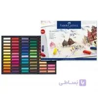 پاستل گچی 72 رنگ نیمه فابرکستل