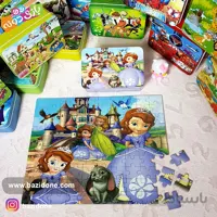 پازل چوبی 100 قطعه جعبه فلزی سوفیا