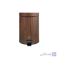 سطل زباله پدالی طرح چوب بهازکالا مدل ۱۶۱۷۷۰۵۳ (۳ لیتر)