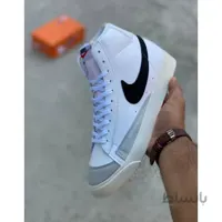 ست نایک بلازر ساقدار اصلی سفید/مشکی زنانه و مردانه nike blazer mid 77