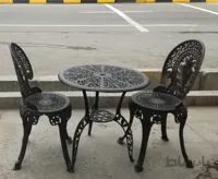 میزوصندلی آلومینیومی طرح چکاوک رنگ مشکی