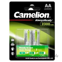 باتری قلمی قابل شارژ کملیون مدل Always Ready بسته 2 عددی ا Camelion Always Ready AA Battery Pack of 2