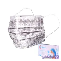 ماسک ۳ لایه جی بی جی (gbg teb) طرح فندی بسته ۵۰ عددی