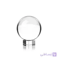 گوی شیشه ای شفاف با پایه کریستال – قطر 60 میلیمتر