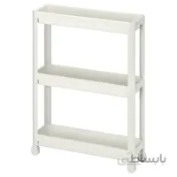 ترولی سه طبقه IKEA مدل VESKEN رنگ سفید