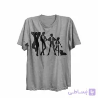تیشرت یقه گردخاکستری طرح انیمه کابوی بیباپ Cowboy Bebop کد KCT10460