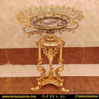 میوه خوری برنزی کنار سالنی طرح درنا آبکاری فورتیک