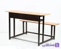 نیمکت مدرسه دو نفره دبیرستانی کد 2013