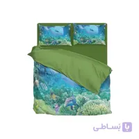 ست لحاف دو نفره ۶ تکه سه بعدی king size -طرح under sea