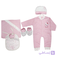 ست لباس بیمارستانی نوزادی 7 تکه طرح کیتی صورتی مادرکر Mothercare