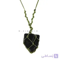آویز دستساز سنگ شبق (کهربای سیاه)