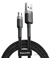 کابل شارژ اندروید MicroUSB دوطرفه باسئوس مدل CAMKLF-BG1 طول 1 متر