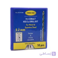 ست 10 عددی مته آهن سایز 3.2 میلی متر VENUS DSH