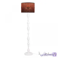 آباژور ایستاده مدل فوبوس پایه سفید طرح مشبک کد 1020