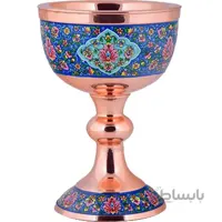 سنگاب مسی طرح پرداز اثر آقاجانی ارتفاع 28سانتی متر کد C-475