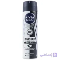 اسپری مردانه نیوآ مدل Invisible Black and White Original حجم 150 میلی لیتر