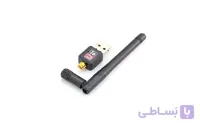 کارت شبکه usb بی سیم N150 مدل 802 آنتن دار ا N150 wireless usb network card model 802 with antenna