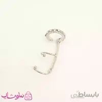 گوشواره ایرکاف نگین دار نقره ای