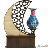 تندیس گلدان طرح مس و پرداز ارتفاع 8 سانتی متر کد TT-11