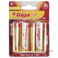 باتری D گیگاسل مدل Ultra Heavy Duty بسته 2 عددی ا Gigacell Ultra Heavy Duty D Battery Pack of 2