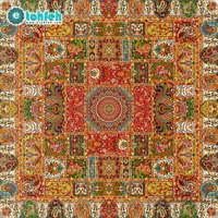 رومیزی مربع ترمه طرح وصال کد ۸۴۴