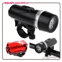 چراغ جلو و عقب دوچرخه باتری خور مدل LED WJ-101
