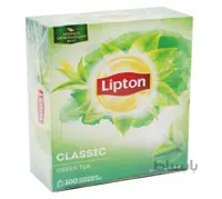 چای سبز کیسه ای لیپتون مدل کلاسیک بسته 100 عددی