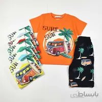 تیشرت شلوارک پسرانه بچه گانه طرح ون کد 2346