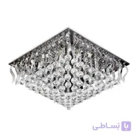 لوستر سقفی کریستالی چشمه نور کد A6638/60-60-S-C کروم