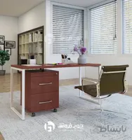 فایل دو کشو چرخدار با قفل مرکزی