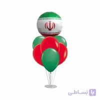 استند بادکنک 7 شاخه پرچم ایران مدل STA325
