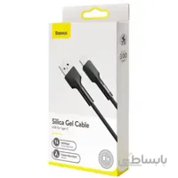 کابل Type C بیسوس Baseus Silica gel CATGJ-A01 / A06 cable توان 2.4 آمپر به طول 2 متر
