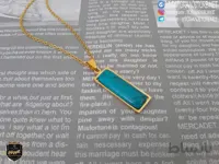 گردنبند پلاک فیروزه
