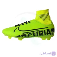 کفش فوتبال نایک مرکوریال ساقدار طرح اصلی فسفری مشکی Nike Mercurial 2019