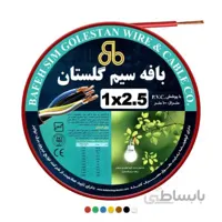 سیم برق بافه سیم ۲.۵×۱ مشکی یک متری