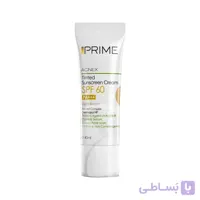 کرم ضد آفتاب مناسب پوست چرب SPF60 رنگ بژ روشن پریم 40 میلی لیتر ا Prime Acnex Sunscreen Cream light beige SPF60 40 ml