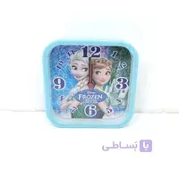 ساعت رومیزی مربعی زنگ دار آبی(فروزن)