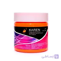 رنگ اکریلیک نارنجی فلورسنت کارن حجم 250 گرمی ا Karen Orange Acrlic Fiuorescent Colour 250gr