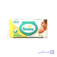 دستمال مرطوب کودک ضد حساسیت پمپرز 50 عددی