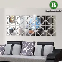 آینه دکوراتیو طرح کتیبه پشت چسبدار
